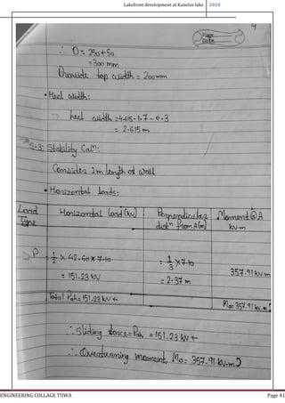 Lakefront development at Kanelav lake 2018
ENGINEERING COLLAGE TUWA Page 41
 