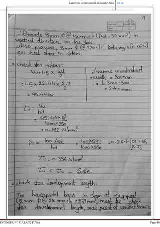 Lakefront development at Kanelav lake 2018
ENGINEERING COLLAGE TUWA Page 46
 