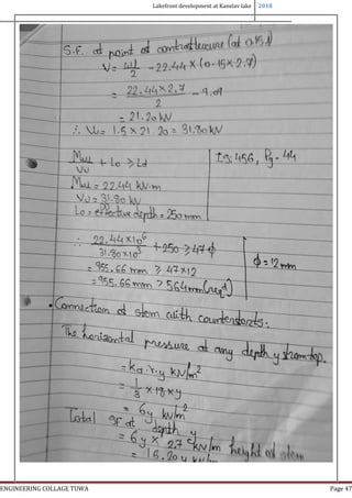 Lakefront development at Kanelav lake 2018
ENGINEERING COLLAGE TUWA Page 47
 