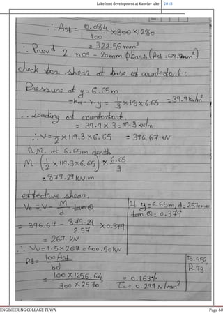 Lakefront development at Kanelav lake 2018
ENGINEERING COLLAGE TUWA Page 60
 