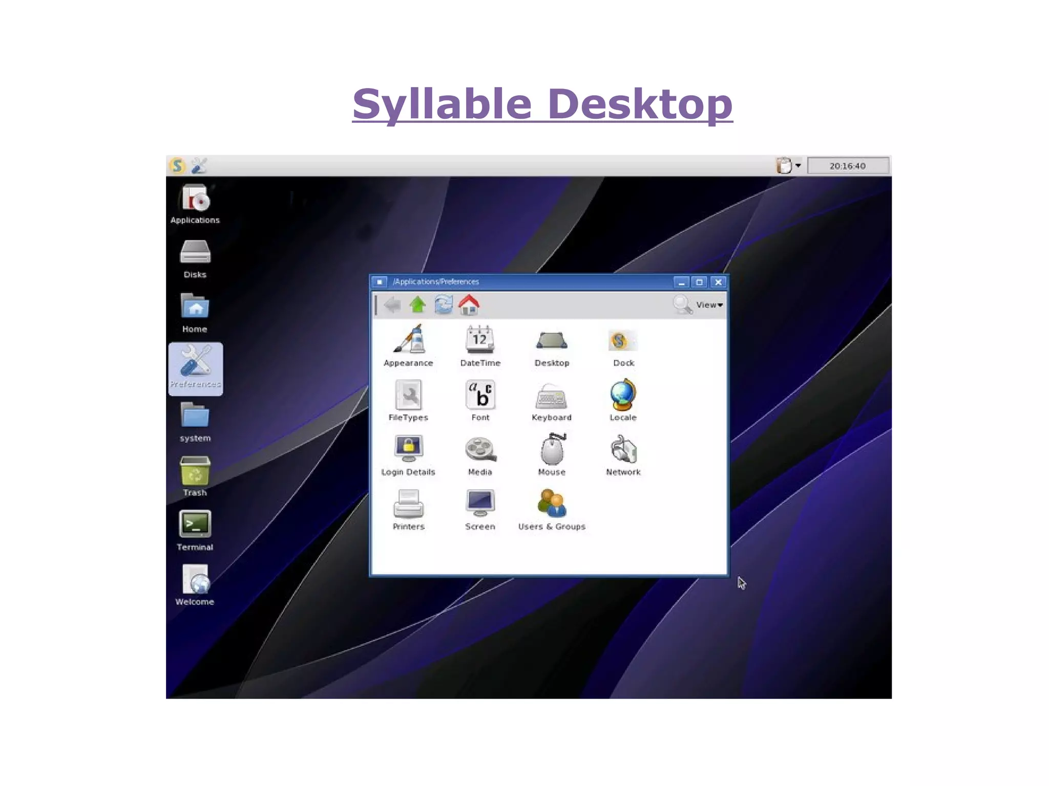 Syllable Desktop 