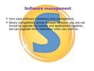 Syllable Operating System Syllable OS | PPT
