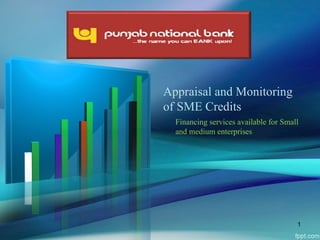 Appraisal and Monitoring
of SME Credits
  Financing services available for Small
  and medium enterprises




                                       1
 