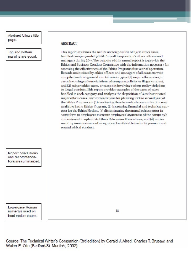 recommendation report front matter recommendation report title page