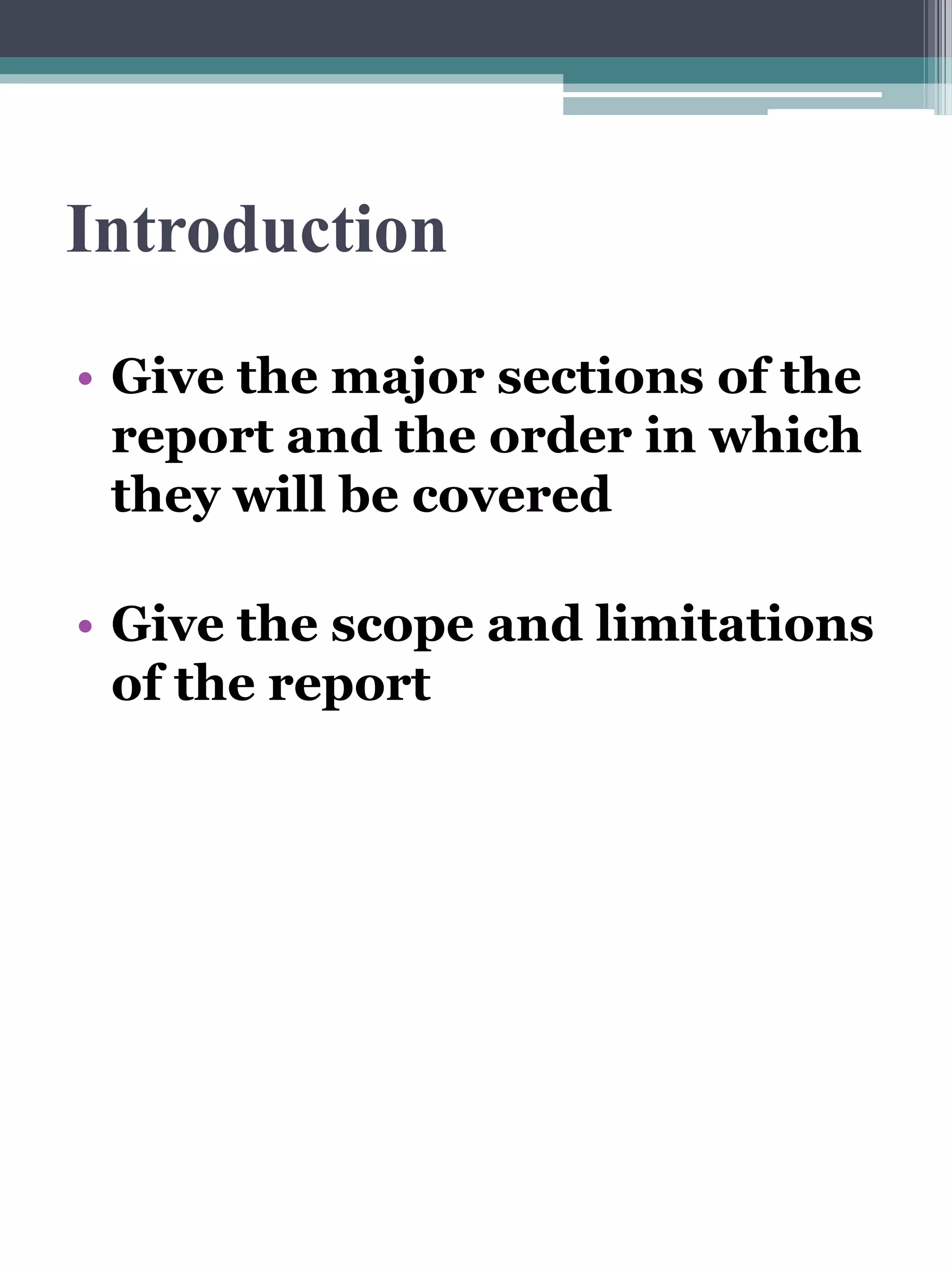 Recommendation Report