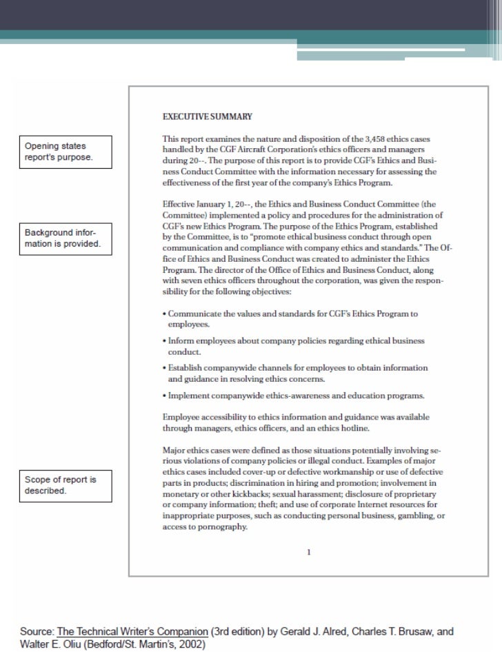 recommendation report sample recommendation report
