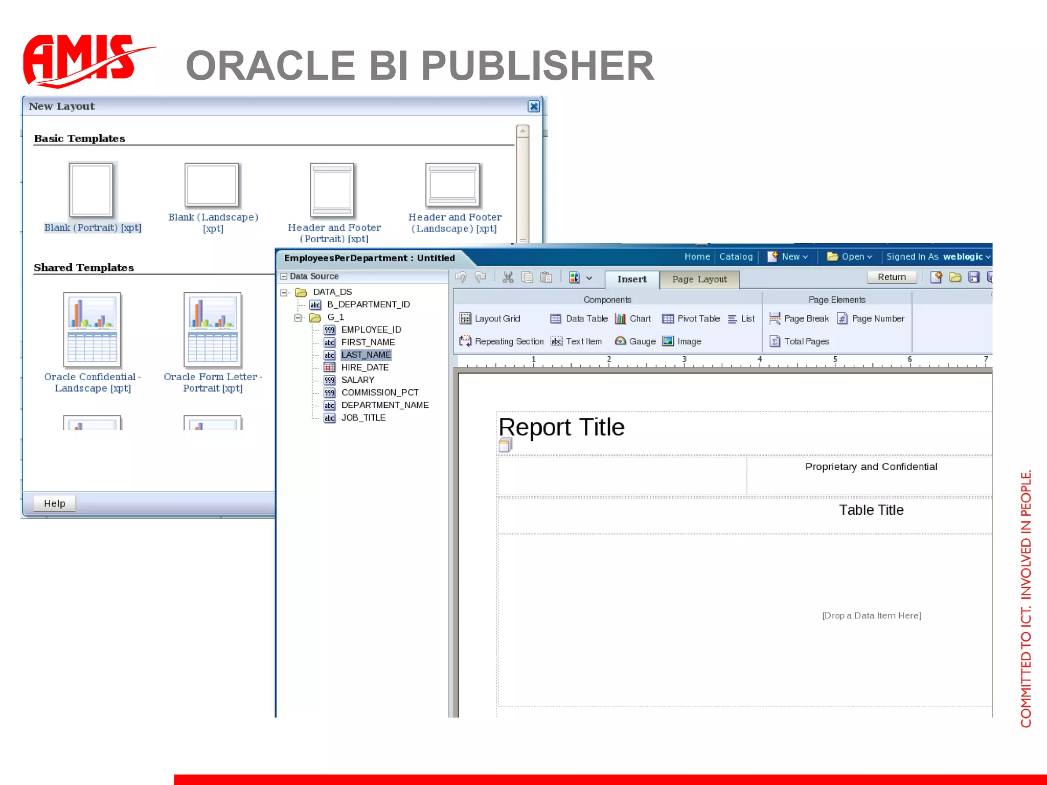 ORACLE BI PUBLISHER
 