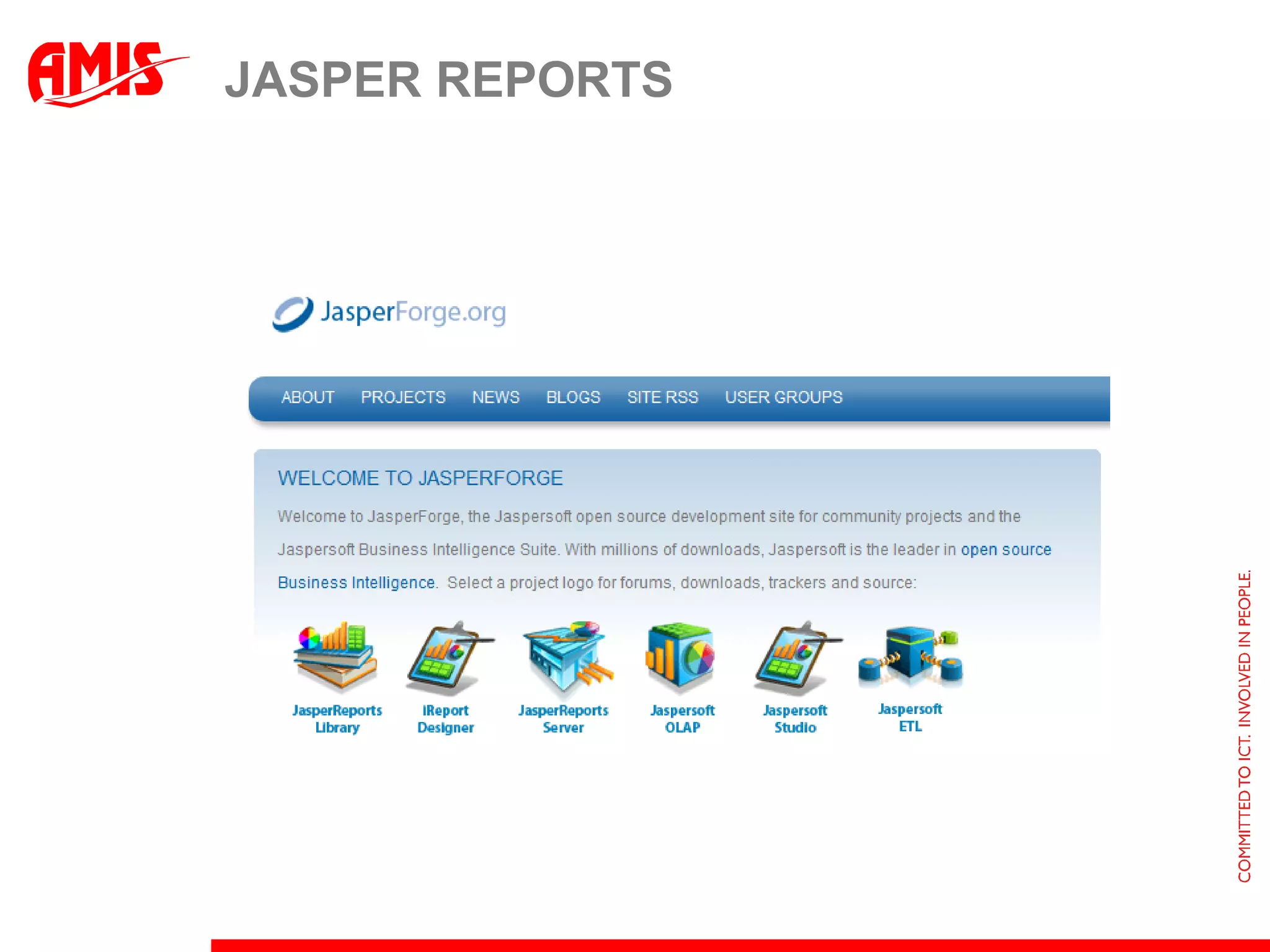 JASPER REPORTS
 