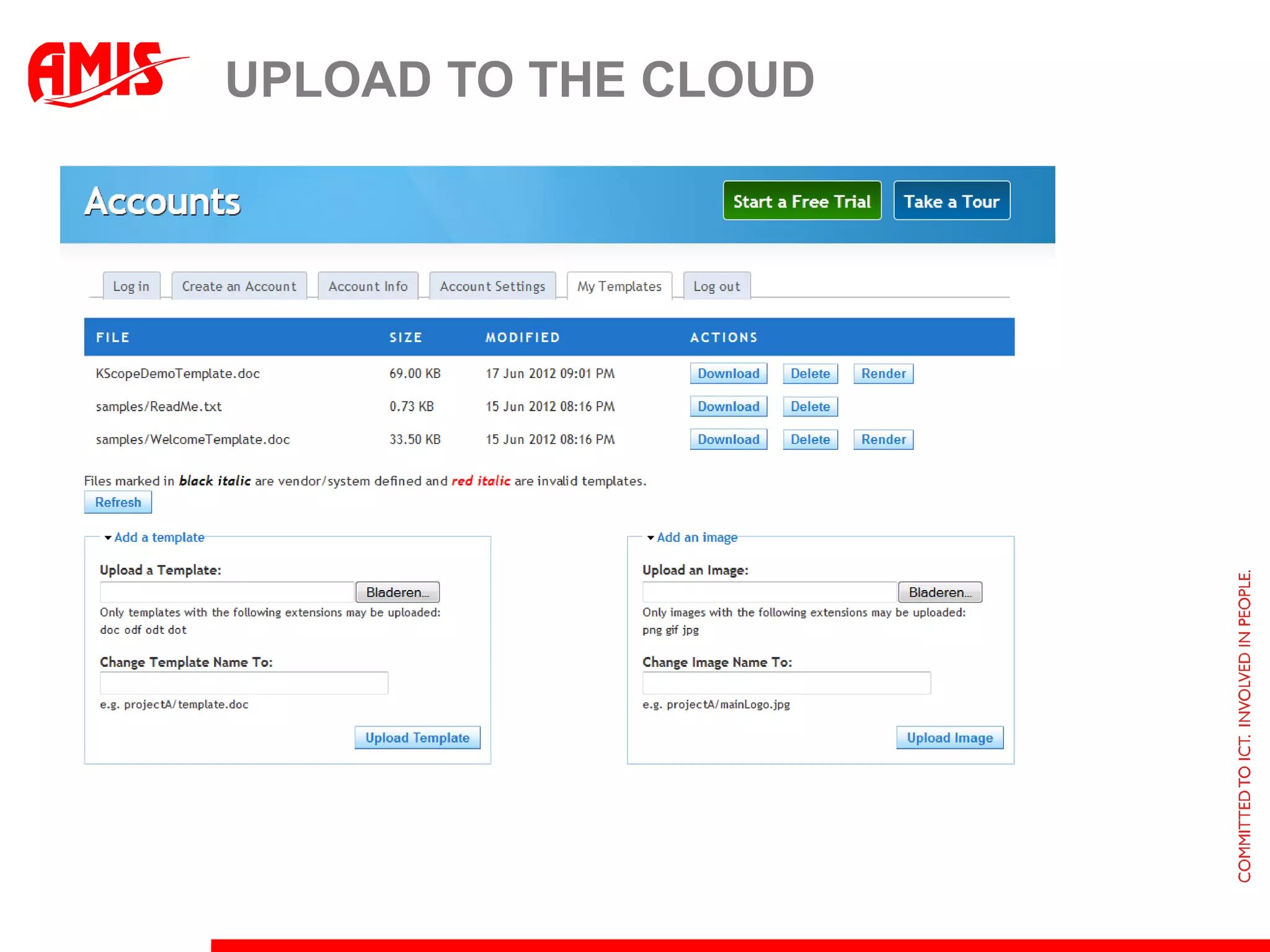 UPLOAD TO THE CLOUD
 