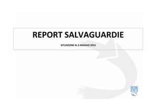 REPORT SALVAGUARDIE
SITUAZIONE AL 6 MAGGIO 2014
 