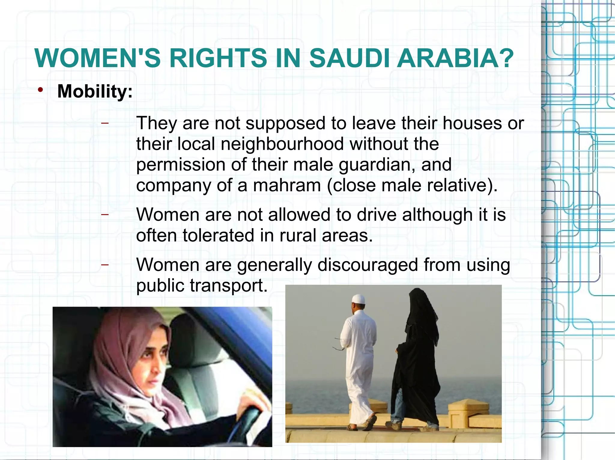 womens rights in saudi arabia | PPT