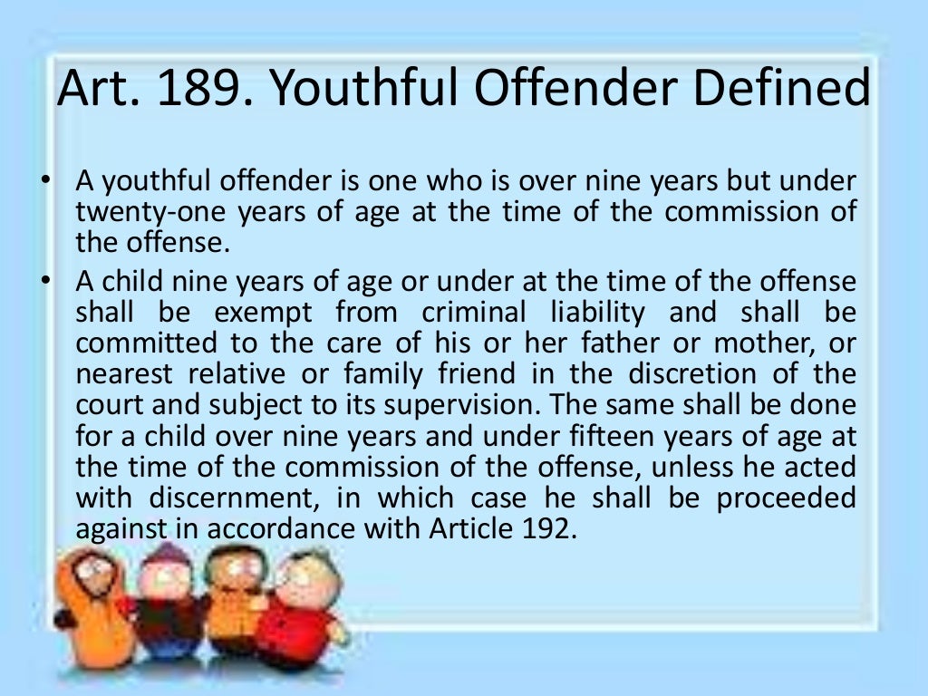 Child and youth welfare code