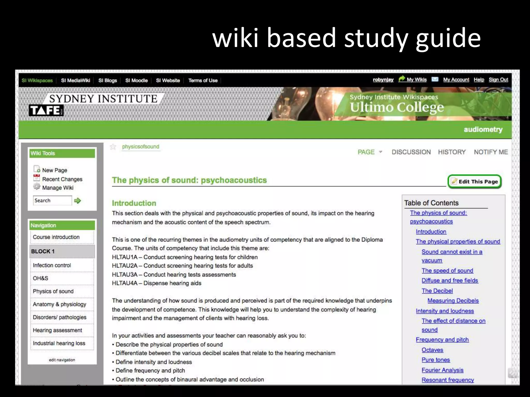 wiki based study guide