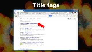 Title tags
 