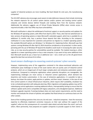Reports on Industrial Control Systems’ Cyber Security | PDF