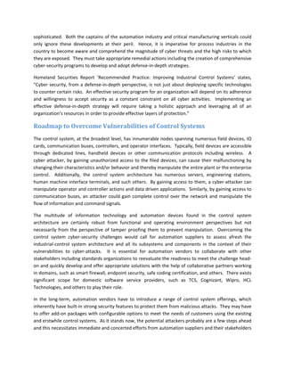 Reports on Industrial Control Systems’ Cyber Security | PDF