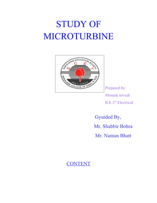 Report=study of micro turbine
