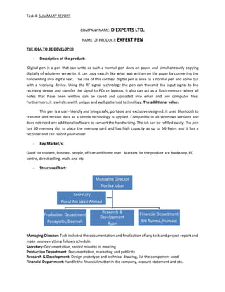 Report Summarize (Liza).