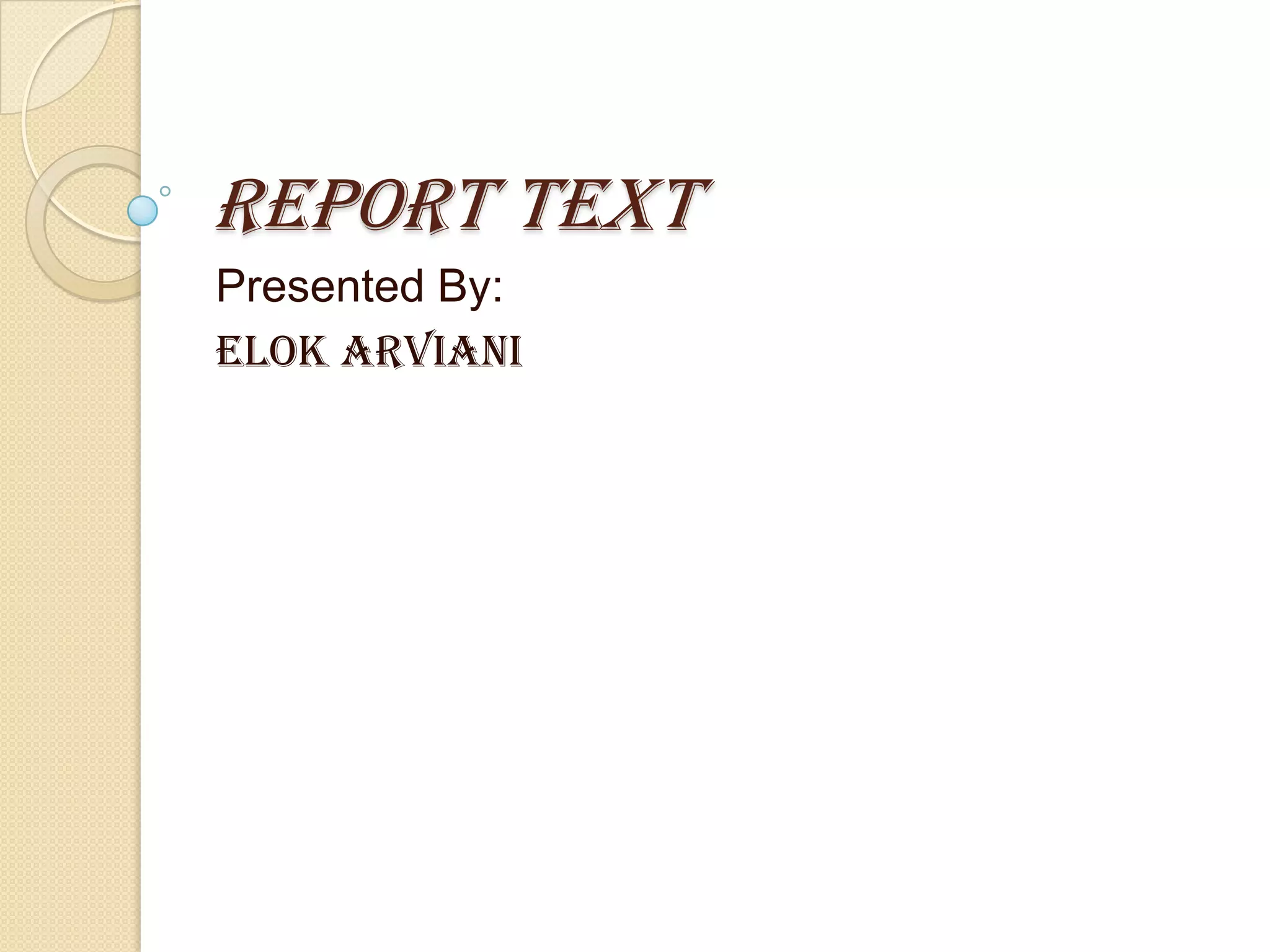 Report text | PPT