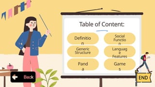 Learning report text structure and language | PPTX
