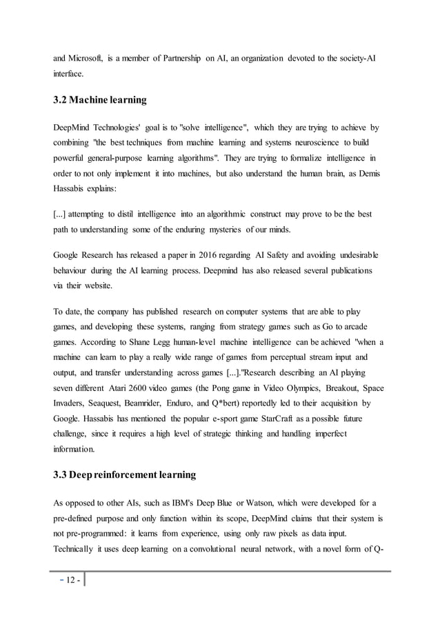 A Seminar Report on Artificial Intelligence