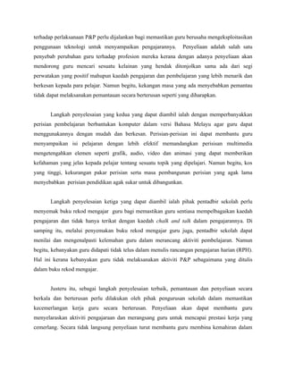 Report Learning of Instruction