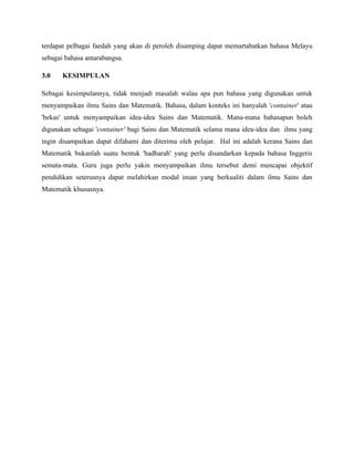 Report Learning of Instruction