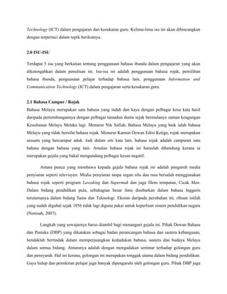 Report Learning of Instruction