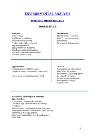 Volvo company training repoart | DOCX