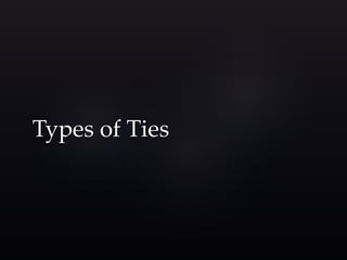 Types of Ties 
 