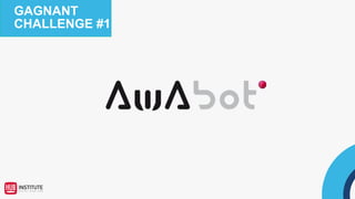 SEAMLESS OMNI-CHANNEL CUSTOMER EXPERIENCES
CANDIDATE
STARTUPS
Instaply is entirely dedicated to
providing your customers with a
low-effort, asynchronous,
customer service experience, that
occurs entirely via text message.
Smart Tribune develops
customer relationship tools
for companies oriented
towards the future : consulting,
tools and support.
An app to vote and have the
results instantaneously. They
offer a way to act in our real
live.
« Satisfaction generator »« Reimagine the way we connect » « Giving your opinion has never
been that easy »
 