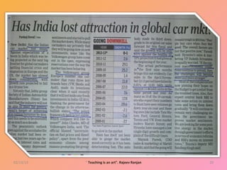 02/13/13   " Teaching is an art". Rajeev Ranjan   20
 