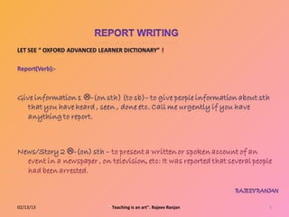 02/13/13   " Teaching is an art". Rajeev Ranjan   3
 