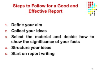 Report writing | PPT