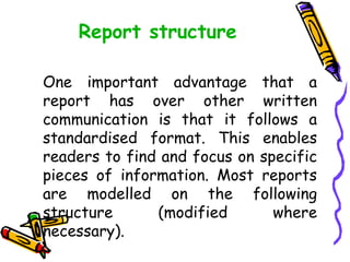 Report writing | PPT