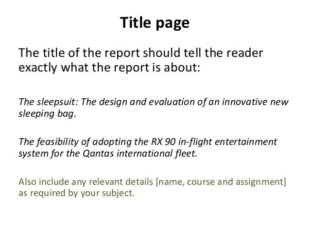 recommendation report title page barca fontanacountryinn com recommendation report title page