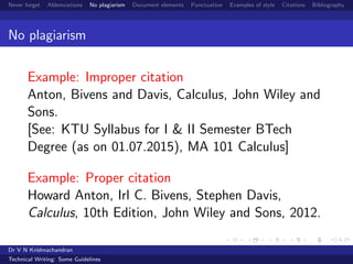 Technical writing: Some guidelines | PDF
