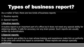 Report writing | PPTX