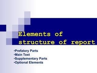 Report writing | PPTX