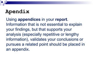 Report writing | PPTX
