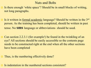 Example Nut Paragraph Report writing | PPT