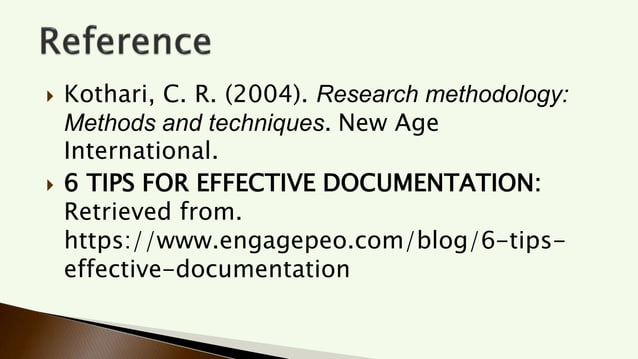 Guidelines For Effective Documentation – SSMSR