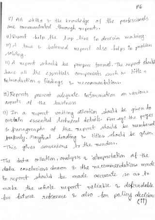 Write Report Assigment Assignment on Report writing and Interpretation | PDF