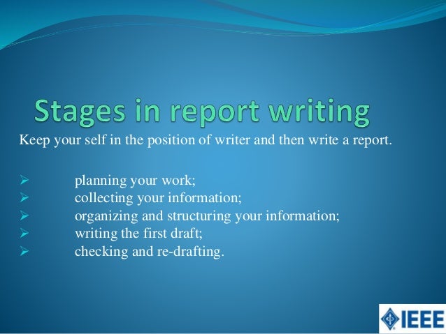Report writing and its elements