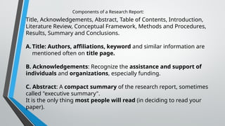 Report writing and presentation of data.pptx