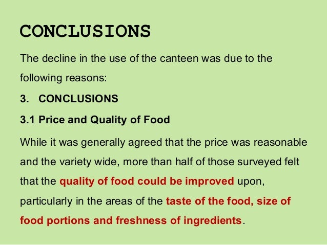 Report Writing - Conclusions & Recommendations sections