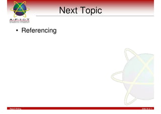 Report Writing & Documentation