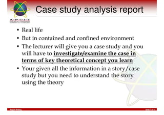 Report Writing & Documentation