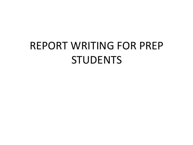 Student writing report service