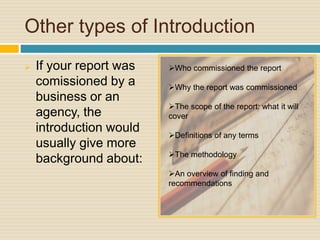 Report Writing | PPTX